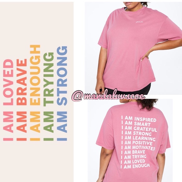 OSFM💕VS PINK “I AM ” PINK ONE SIZE - Picture 1 of 13